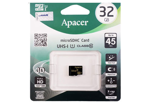 کارت حافظه microSDHC اپیسر مدل AP32G ظرفیت 32 گیگ