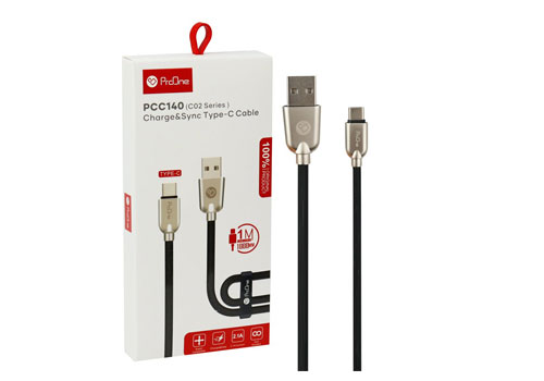 کابل USB به USB-C پرووان مدل PCC140 طول 1 متر