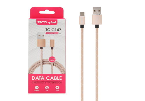 کابل تبدیل USB به USB-C تسکو مدل TCC 147 طول 1 متر